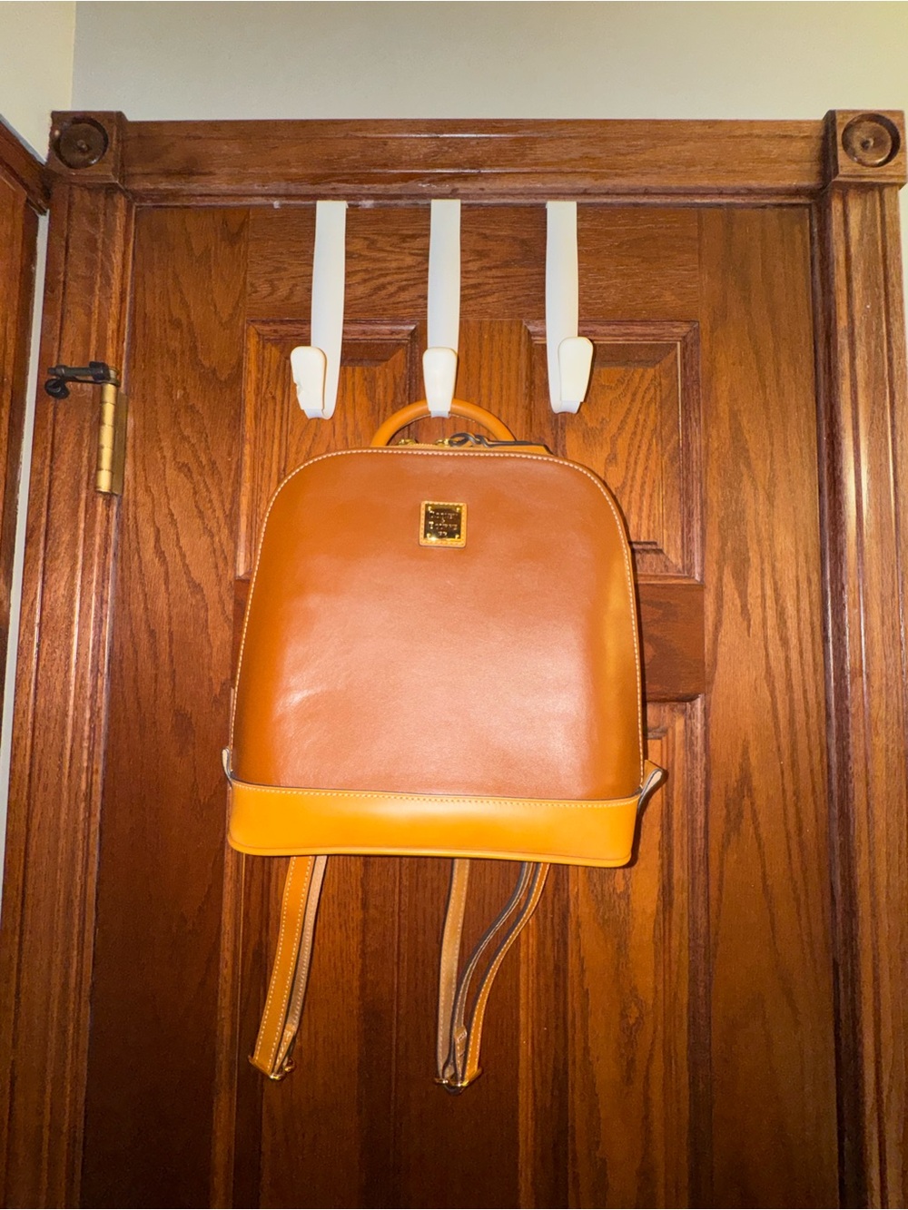 Dooney & Bourke Cognac/Tan Leather Mini Backpack